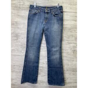 7 For All Mankind Blue Boot Cut Jeans